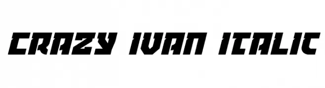 Crazy Ivan Italic  baixar fontes gratis