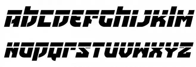 Crazy Ivan Laser Italic Polices MAJUSCULES