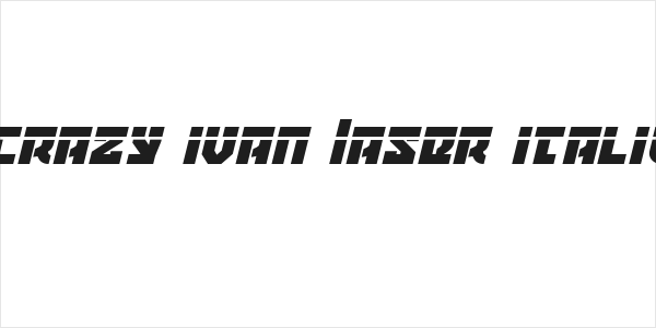 Crazy Ivan Laser Italic Logo