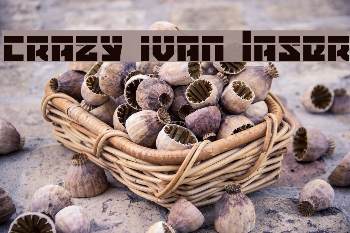 Crazy Ivan Laser Font examples
