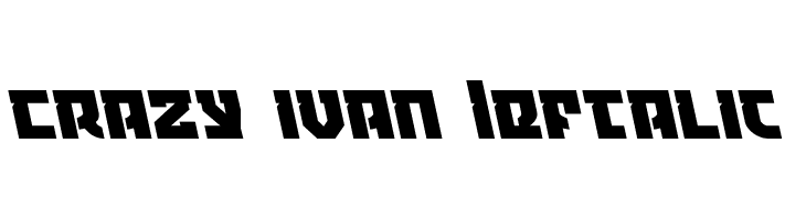 Crazy Ivan Leftalic  font caratteri gratis