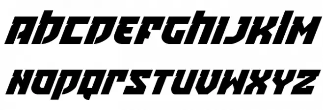 Crazy Ivan Super-Italic Fuentes MAYÚSCULAS