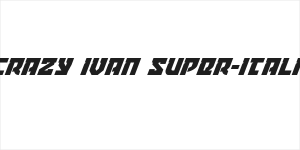 Crazy Ivan Super-Italic Logo