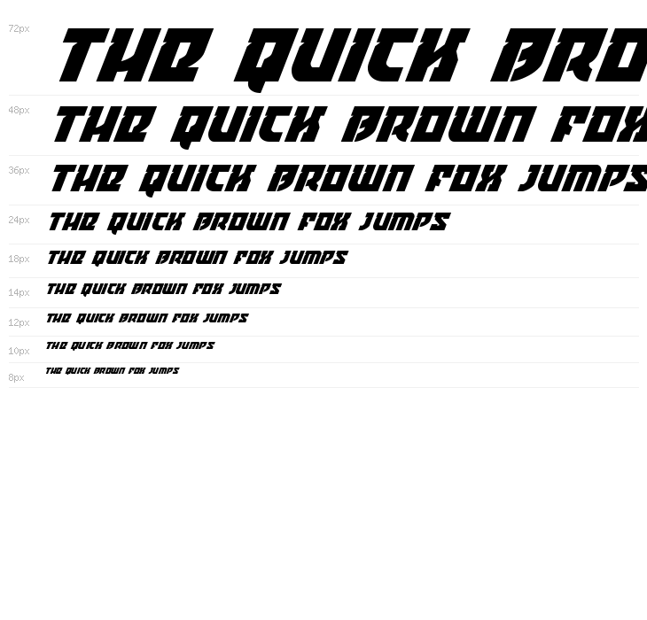 Crazy Ivan Super-Italic Waterfall