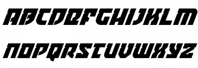 Crazy Ivan Super-Italic Font LOWERCASE
