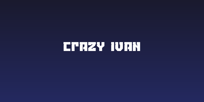 Crazy Ivan Social Header