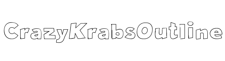 Crazy Krabs Outline  नि: शुल्क फ़ॉन्ट्स डाउनलोड