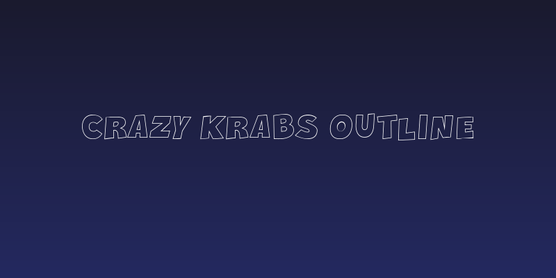 Crazy Krabs Outline Social Header