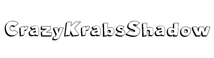 Crazy Krabs Shadow Font