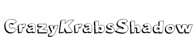 Crazy Krabs Shadow  नि: शुल्क फ़ॉन्ट्स डाउनलोड