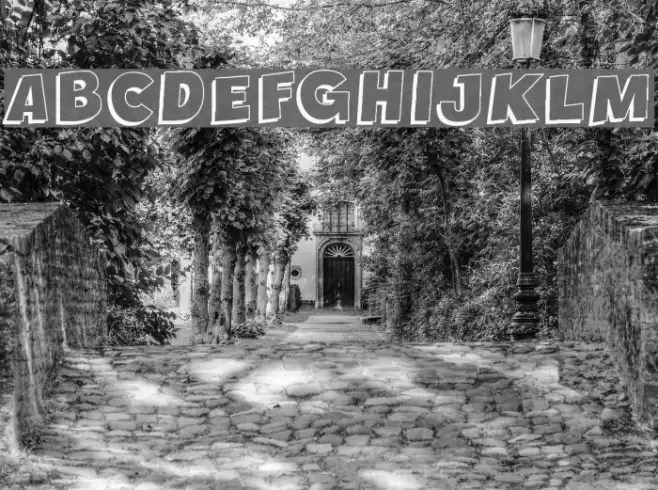 Crazy Krabs Shadow Font examples