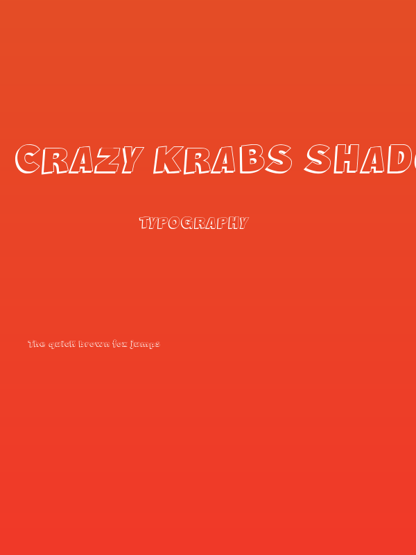 Crazy Krabs Shadow Poster