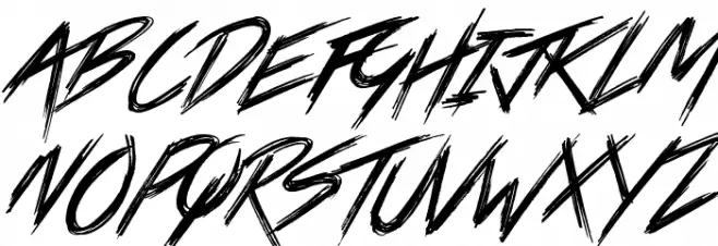 Crazy Metro Schriftart Groß