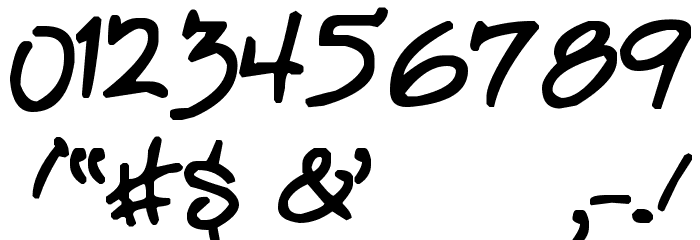 Crazy Milktop Girl Font OTHER CHARS