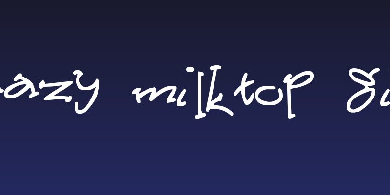 Crazy Milktop Girl Social Header