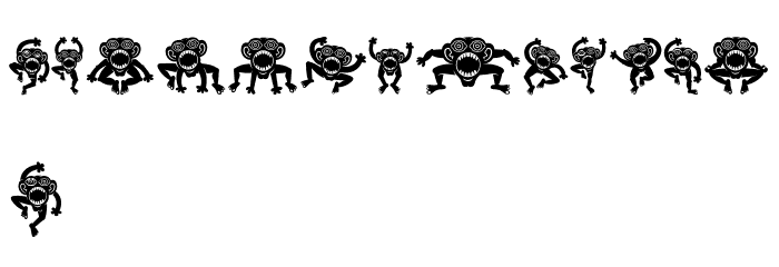 Crazy Monkey Regular Fonte OUTROS PERSONAGENS