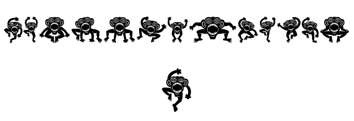 Crazy Monkey Regular Fonte MINÚSCULAS