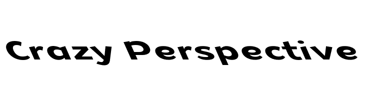 Crazy Perspective  नि: शुल्क फ़ॉन्ट्स डाउनलोड