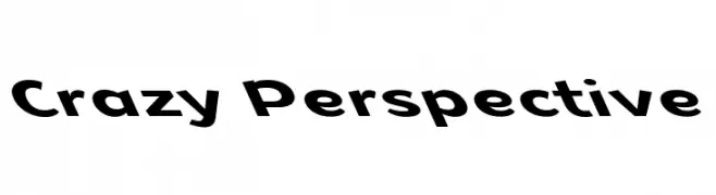 Crazy Perspective  Free Fonts Download