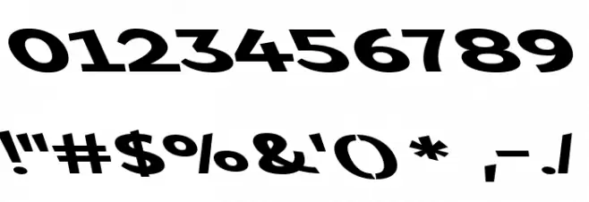 Crazy Perspective Font OTHER CHARS