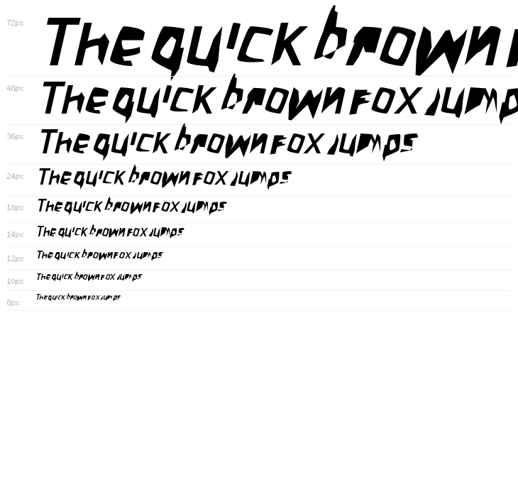 Crazy Punk Oblique Waterfall