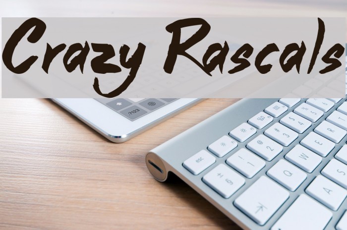 Crazy Rascals Font examples