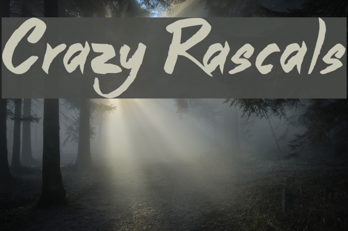 Crazy Rascals Font examples