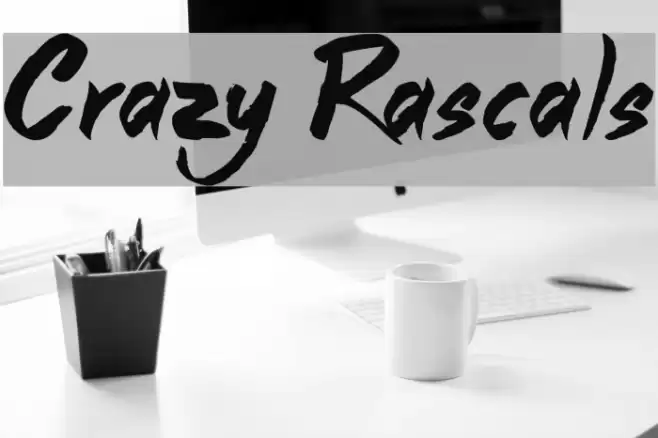Crazy Rascals Font examples