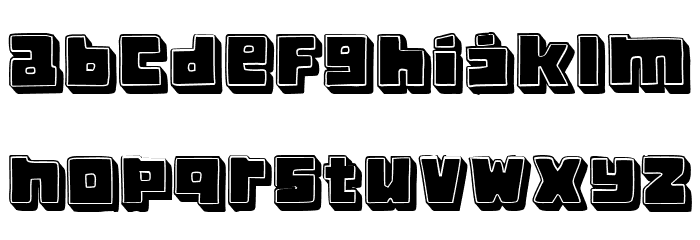 Crazy Regular Font LOWERCASE