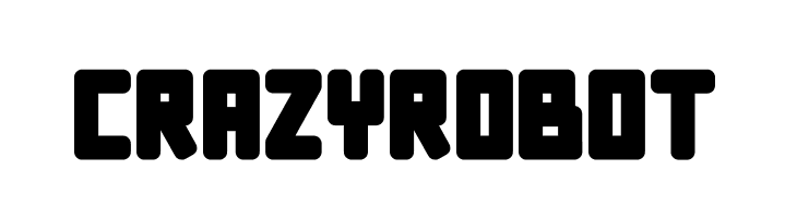 Crazy Robot  フリーフォントのダウンロード
