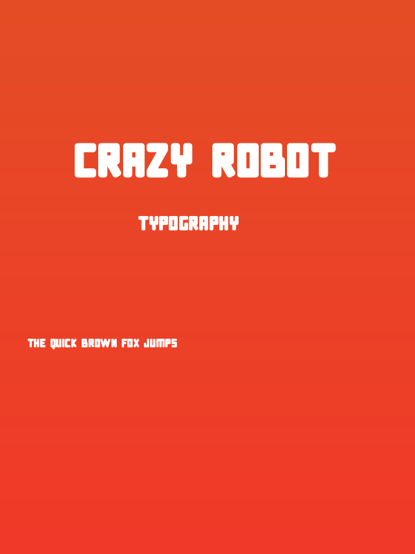 Crazy Robot Poster