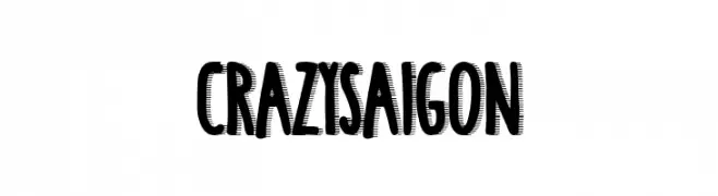 Crazy Saigon  Fuentes Gratis Descargar