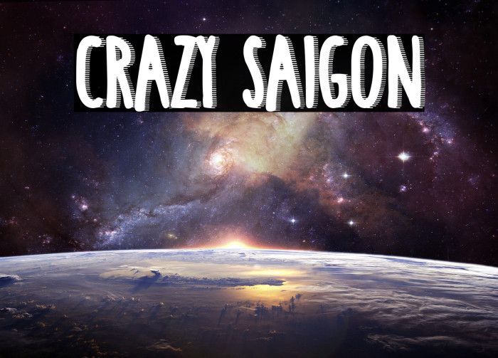 Crazy Saigon Font examples