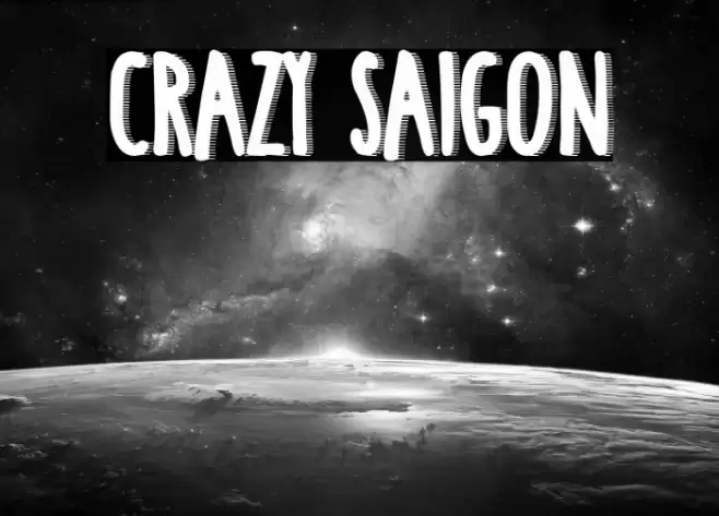 Crazy Saigon Шрифта examples