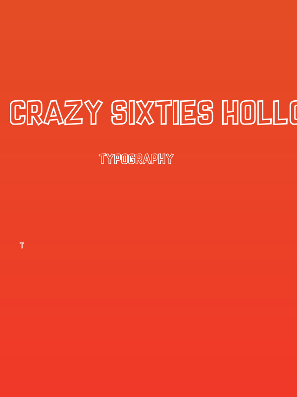 Crazy Sixties Hollow Poster