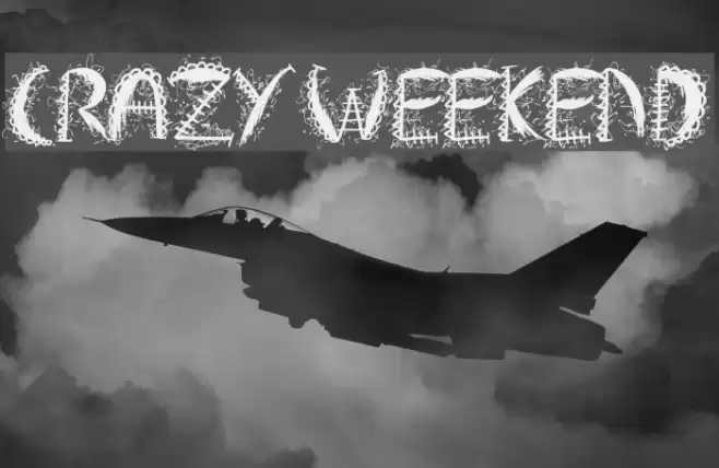 Crazy Weekend Fonte examples