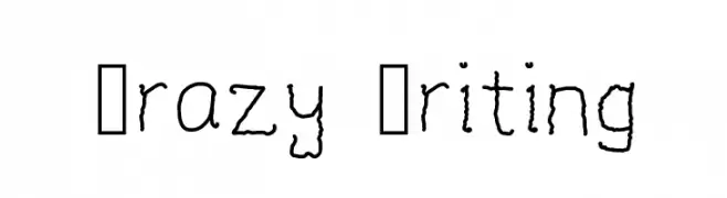 Crazy Writing  नि: शुल्क फ़ॉन्ट्स डाउनलोड