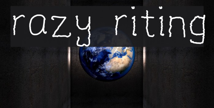 Crazy Writing Font examples