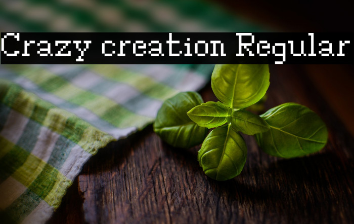 Crazy creation Regular Example 1