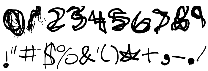 CrazyBludish... Font OTHER CHARS