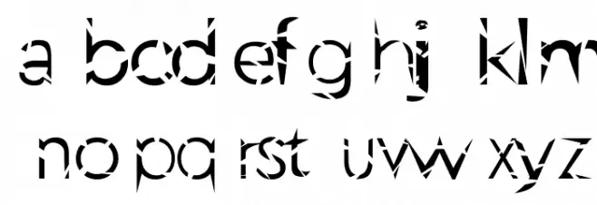 CrazyBrokenFont Fuentes MINÚSCULAS