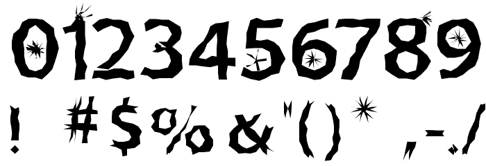 CrazyCrazySans Font OTHER CHARS
