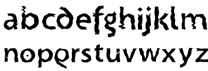 CrazyCrazySans Font LOWERCASE