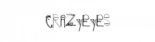 CrazyEyes  Free Fonts Download