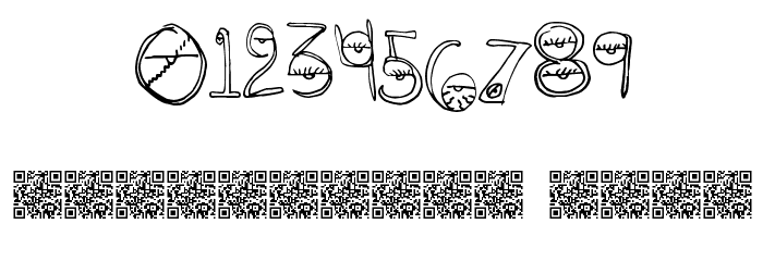 CrazyEyes Font OTHER CHARS