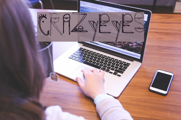 CrazyEyes Font examples