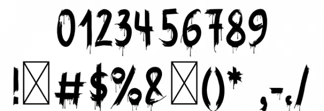 CrazyHappyHalloween-Regular Font Alte caractere