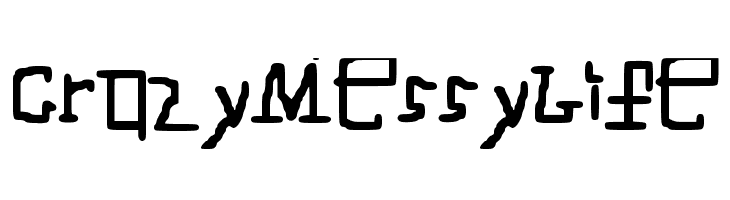 CrazyMessyLife_  font caratteri gratis