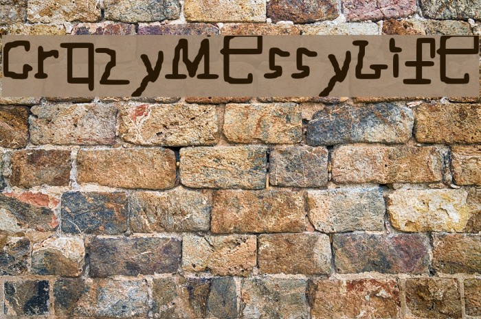 CrazyMessyLife_ Font examples