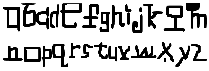 CrazyMessyLife_ Font LOWERCASE